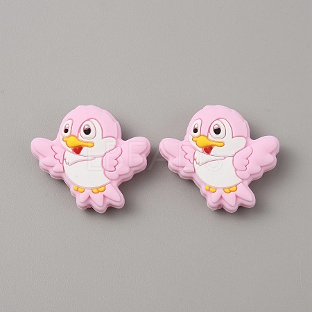Bird Food Grade Eco-Friendly Silicone Beads SIL-WH0018-003D-1