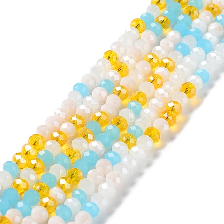 Glass Beads Strands EGLA-A034-M6mm-52-1