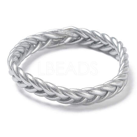 Sparkling Plastic Cord Braided Stretch Bracelets BJEW-R313-04E-1