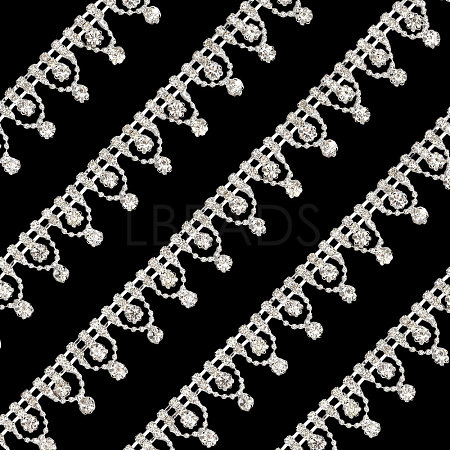 Flower Crystal Glass Rhinestone Cup Chains DIY-GL0005-73-1