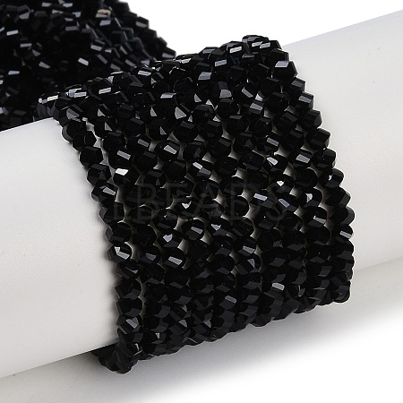 Electroplate Glass Beads Strands GLAA-Q105-04E-1