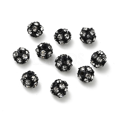 6mm Brass Rhinestone Beads X1-KK-S519-01A-EB-1