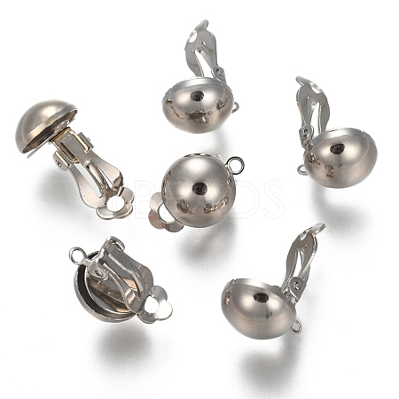 Brass Earring Findings X-KK-E030-N-1