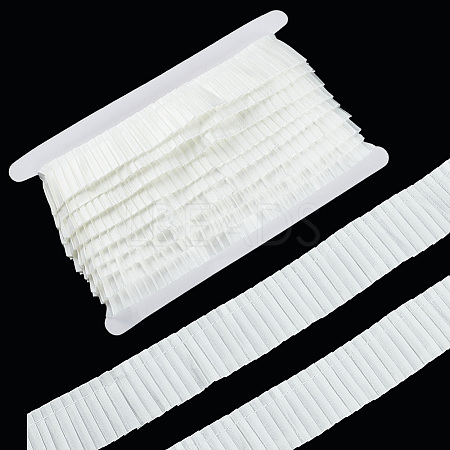 10 Yards Polyester Pleated Satin Wrinkle Ribbon OCOR-FG0002-47A-1