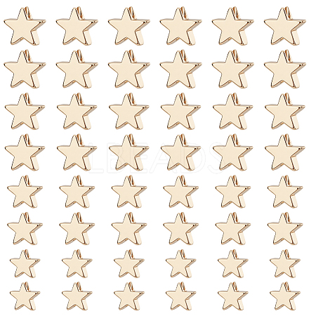 80Pcs 4 Style Brass Beads KK-PH0010-34-1