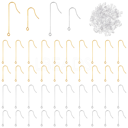 160Pcs 4 Style 316 Surgical Stainless Steel Earring Hooks STAS-DC0011-39-1