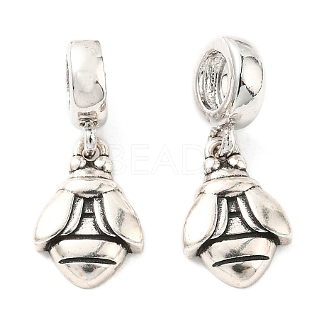 Brass European Dangle Charms KK-M247-01AS-1