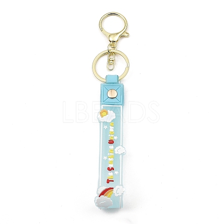 Cloud PVC Rope Keychains KEYC-B015-02LG-03-1