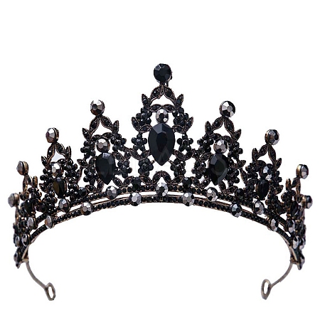 Alloy Rhinestone Crown Hair Bands PW-WG903DF-24-1