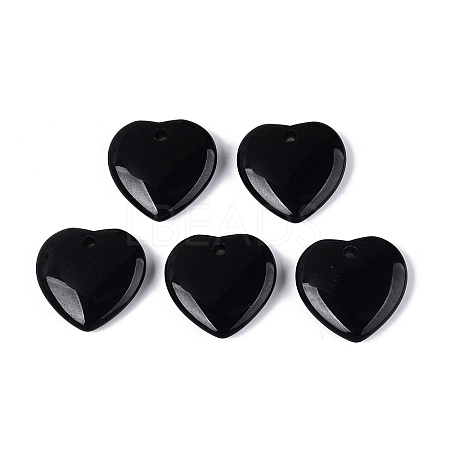 Natural Black Onyx Pendants G-Q601-29A-1