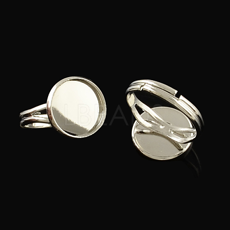Adjustable Brass Ring Components X-KK-Q573-004P-1