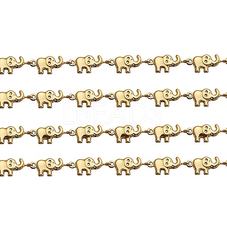1M Brass Elephant Link Chains CHC-SZ0001-50-1
