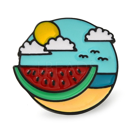 Outdoor Beach Series Travel Enamel Pins JEWB-Z030-03A-1