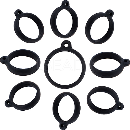 Gorgecraft 60Pcs Anti-Lost Silicone Pendant SIL-GF0001-48-1