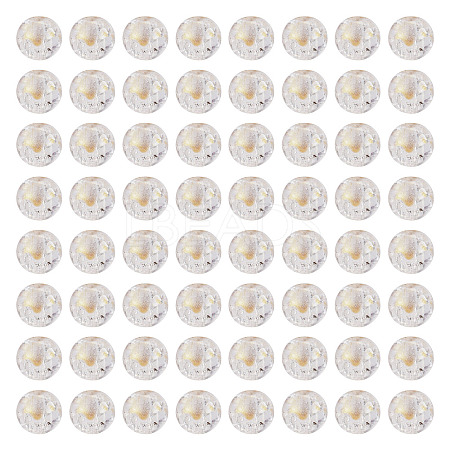 100Pcs Crackle Transparent Glass Beads GLAA-TADJ0001-12J-1