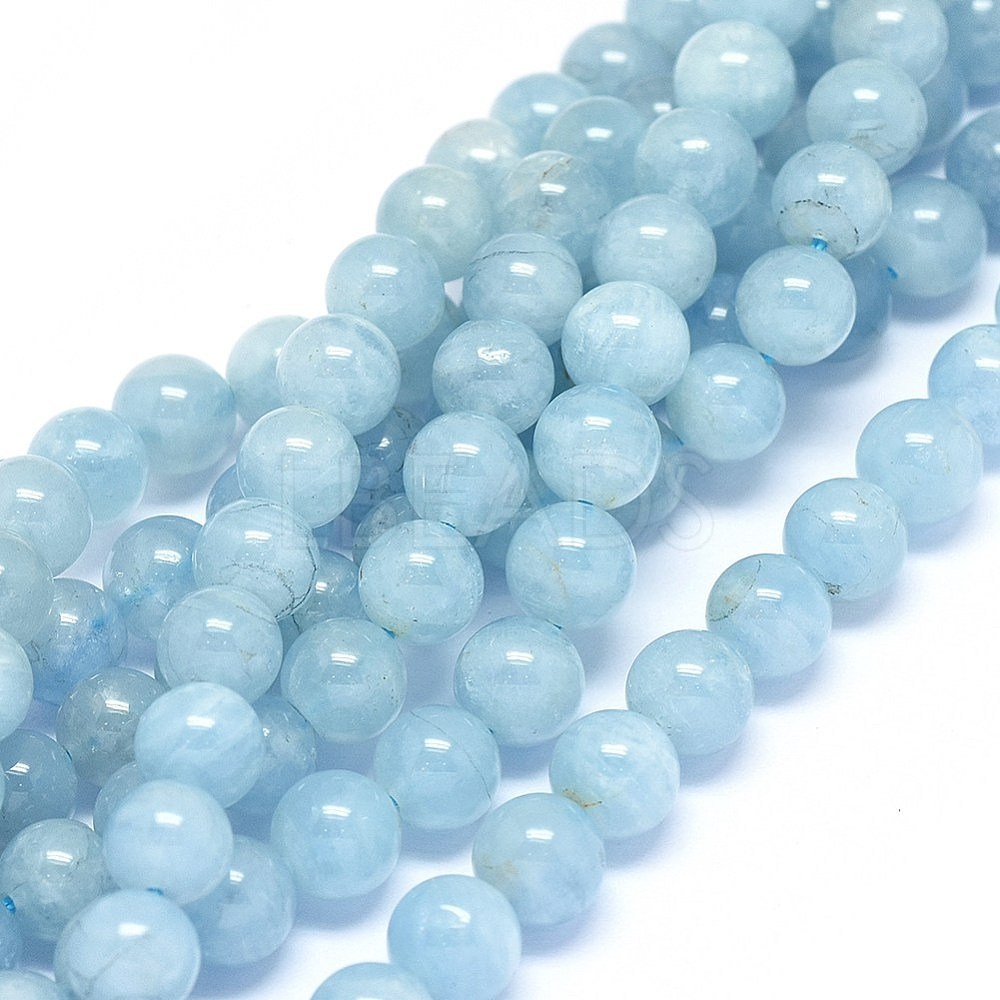 Natural Aquamarine Beads Strands - Lbeads.com