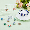 18Pcs 6 Colors Handmade Porcelain Beads PORC-PA0001-31-4