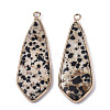 Natural Dalmatian Jasper Pendants G-S359-108C-2