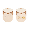 Wood Earring Display Card with Hanging Hole DIY-WH0320-20H-1