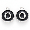 Platinum Plated Alloy Charms LS-ENAM-S118-02O-P-1