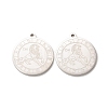 Non-Tarnish 304 Stainless Steel Pendants STAS-A074-03J-P-2