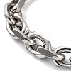 304 Stainless Steel Cable Chains Bracelets for Men & Women BJEW-D031-03P-2