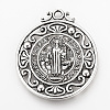 Tibetan Style Alloy Pendants TIBEP-Q078-01AS-RS-3