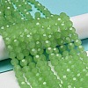 Imitation Jade Glass Beads Stands EGLA-A035-J8mm-D01-2
