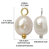 12Pcs 2 Colors Natural Pearl Potato Charms FIND-YW0004-33-3