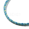 2MM Braided Round Polycotton Cord Necklace Making with Alloy Lobster Claws Clasps and Iron End Chains NJEW-Q031-01C-3