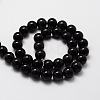 Natural Obsidian Round Beads Strands LS-G-E329-6mm-37-2