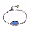 Rainbow Color 304 Stainless Steel Bracelet Making STAS-L248-008M-1