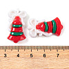 Christmas Decorations Theme Opaque Resin Decoden Cabochons RESI-Z026-01G-3