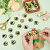 12Pairs Computerized Embroidery Cloth Self Adhesive Patches PATC-BC0001-12B-3