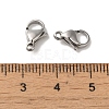 Tarnish Resistant 304 Stainless Steel Lobster Claw Clasps X-STAS-R050-11x7mm-3