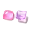 Transparent Resin Decoden Cabochons with Glitter Powder RESI-E053-08B-2