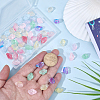 80Pcs 10 Colors Transparent Spray Paint Glass Beads GLAA-SC0003-33-3