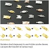 16Sets 16 Styles 304 Stainless Steel Box Clasps STAS-YW0003-04-3