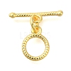 Brass Toggle Clasps KK-B121-06G-1