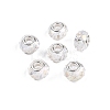 Transparent Glass European Beads GPDL-N004-D14mm-A01-1