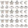 1200Pcs 6 Styles CCB Plastic Spacer Beads CCB-PA0001-09P-7