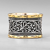 Brass Wide Band Finger Rings for Women WG6EEAC-01-2