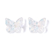Electroplate Transparent Glass Beads EGLA-N057-03-5