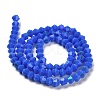 Opaque Solid Color Imitation Jade Glass Beads Strands EGLA-A039-P4mm-L11-2