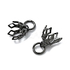 Flower Rack Plating Brass Filigree Bead Cap Bails KK-L102-27B-2