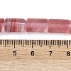 Cherry Quartz Glass Beads Strands G-Q159-A06-01-5