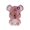 Animal DIY Diamond Painting Clock Kits for Starter PW-WG68131-01-1