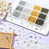 1200Pcs 12 Style Iron Screw Eye Pin Peg Bails IFIN-YW0001-79-5