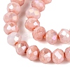 Anti-Tarnish Electroplate Rondelle Glass Beads Strands EGLA-T021-3mm-17-15-3