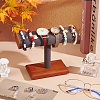 T-Shaped Bar Wood Covered with Microfiber Bracelet Display Stands BDIS-WH0014-01-5